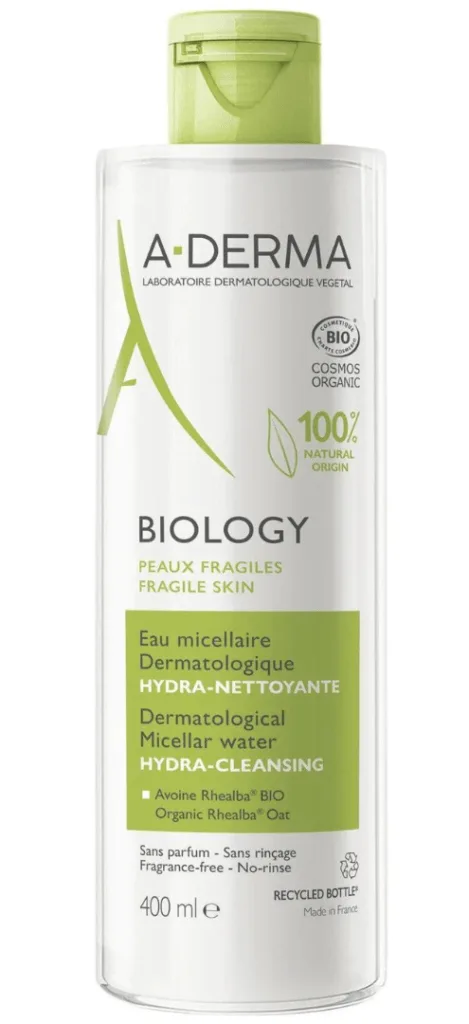 10 Detergenti viso essenziali per la tua routine 5 ADERMA BIOLOGY ACQUA MICELLARE