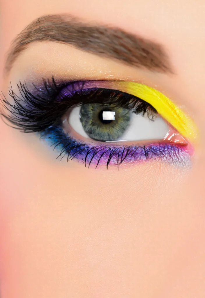 make up occhi giallo